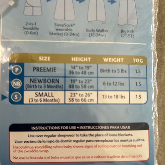 Halo Sleepsack Swaddle - Size Small - New in package - 2-in-1 swaddle - Picture 3 of 5